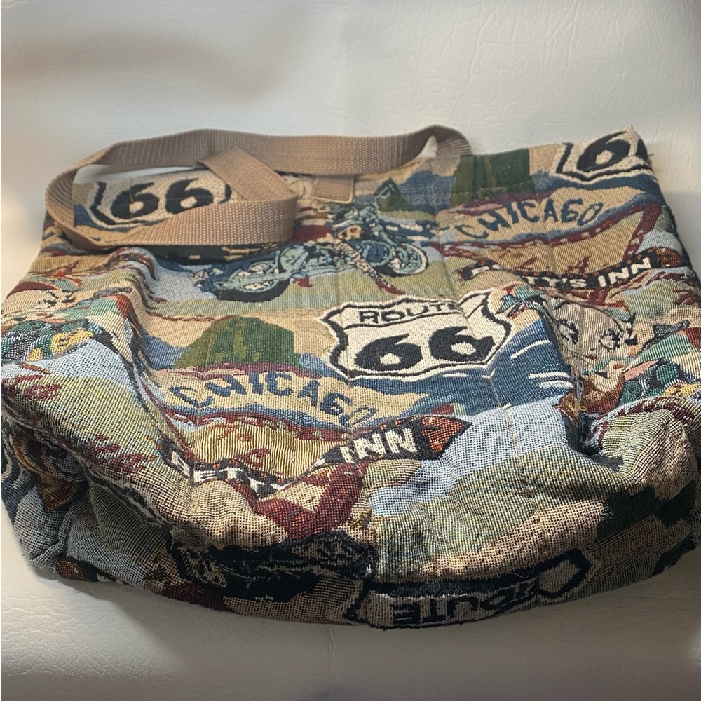 Betty Boop Vintage Route 66 Tote Bag